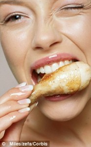 colon cancer, healthy chicken