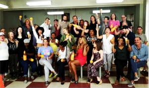 OITNB cast & crew celebrate 12 #Emmy nominations on set!